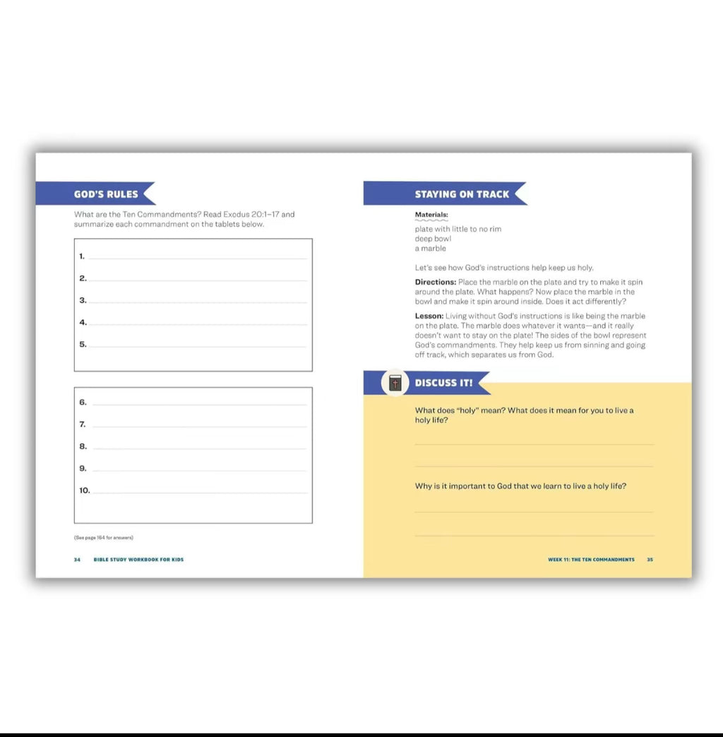 Bible Study Workbook for Kids | Fun Lessons & Activities
